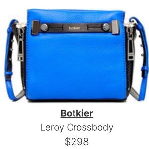 Boktier Leroy pebbled leather 2- tone crossbody bag